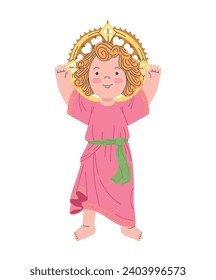 divino nino jesus faith illustration