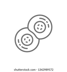 Division Of Human Cells, Embryonic Development Line Icon.