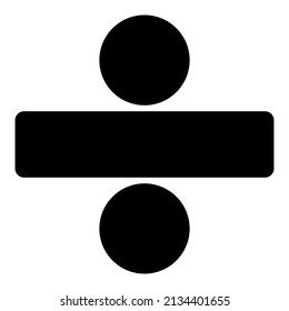 icono de división con color negro