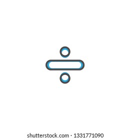 Division icon design. Essential icon vector illustration design