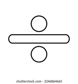 Division Icon in Line Style