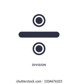 division icon. Simple element illustration from user interface concept. division editable symbol design on white background. Can be use for web and mobile.