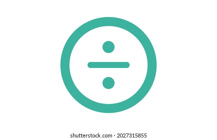 Division Icon Vector. Divide Symbol Images