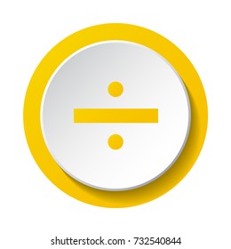 Division - math symbol. Vector.