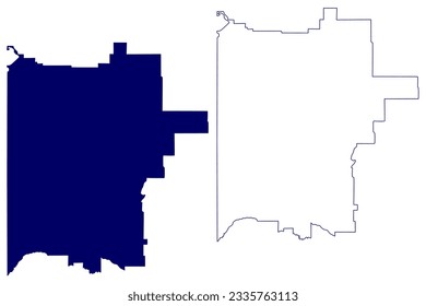 Abteilung Nr. 17 (Kanada, Provinz Saskatchewan, Nordamerika), Vektorgrafik-Karte, Skizze-Karte