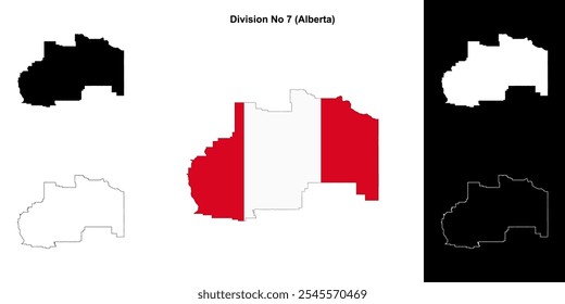 Division No 7 (Alberta) conjunto de mapas de contorno