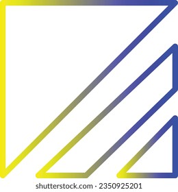 Division Parts Components Gradient Line Icon