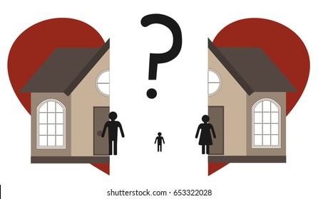Division of property during divorce and the choice of the child with whom he will remain