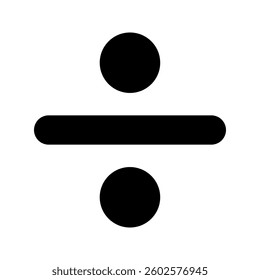 division sign icon vector. division sign color editable