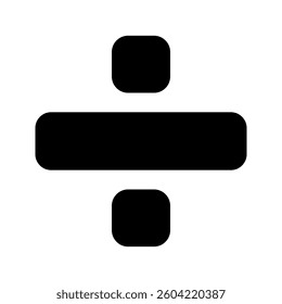 division sign icon vector. division sign color editable