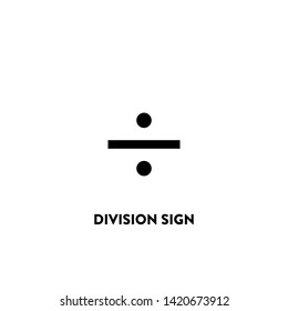 division sign icon vector. division sign sign on white background. division sign icon for web and app