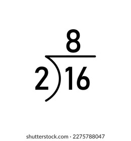 Division words in math. Parts of division. Dividend, divisor and quotient. Mathematics basic.