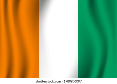 Côte d'Ivoire flag image vector. EPS.file.