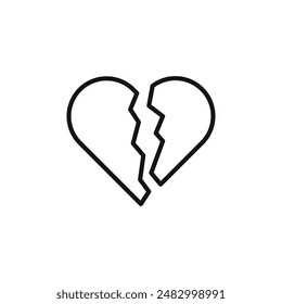 Divorce icon logo sign vector outline