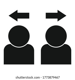 Icono de intervención del divorcio. Ilustración simple del icono del vector de intervención del divorcio para el diseño web aislado en fondo blanco