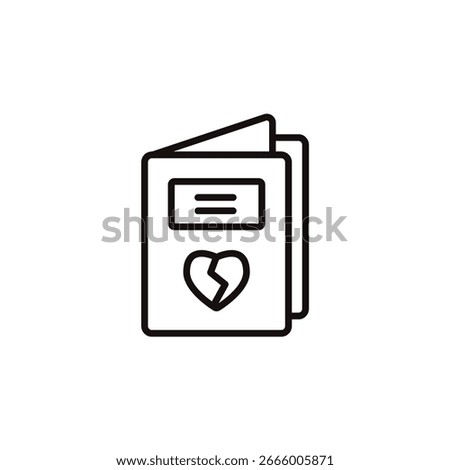 divorce papers icon collection .design style with background