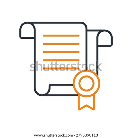 divorce papers icons minimalist flat style design, divorce papers Vector illustration on white background