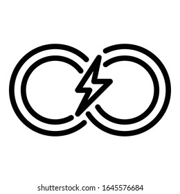 Scheidung klingt Symbol. Rahmenscheidungen mit Vektorillustration Symbol für Webdesign einzeln auf weißem Hintergrund