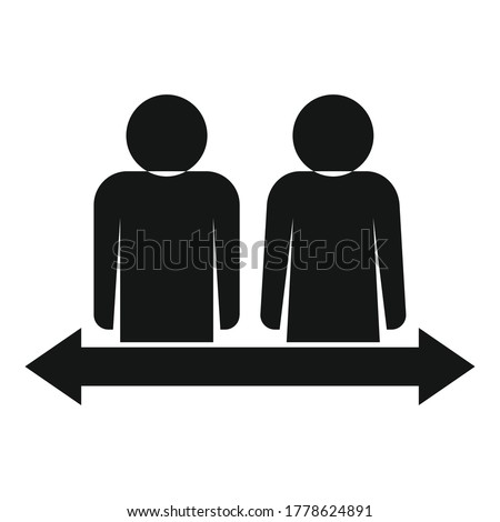 Divorce separation icon. Simple illustration of divorce separation vector icon for web design isolated on white background