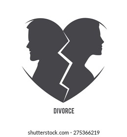 Divorce visual concept