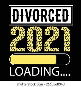 Divorced typography t shirt design