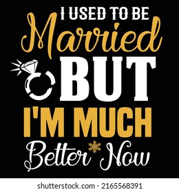 Divorced typography t shirt design