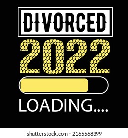 Divorced typography t shirt design