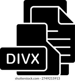 DIVX File Format Folder Icon Design Symbol