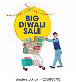 Diwal Sale Offer Banner Indian Kid