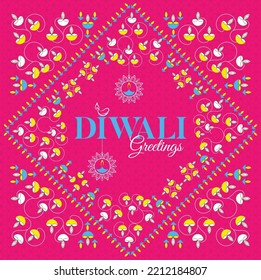 Diwali abstract pattern with wave