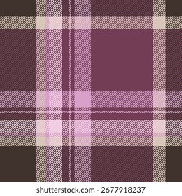 Vetor xadrez de fundo de Diwali, cheques reais têxteis sem costura. Tecido de textura de tartan padrão igual na paleta de cores claras e rosa.