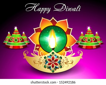 Diwali Background With Sparkle Vector illustration 