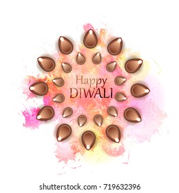 Diwali Background, Vector Illustration