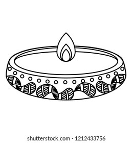 diwali candle design