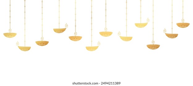 Diwali Candle Festival Transparent Background