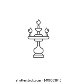 Diwali, candle, light icon. Element of Diwali icon. Thin line icon for website design and development, app development. Premium icon