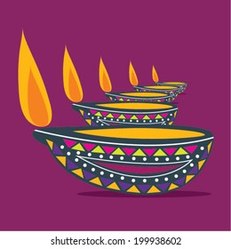 Diwali candle lights