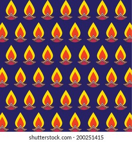 Diwali candle lights pattern