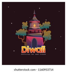 Diwali Celebration with Tower of light