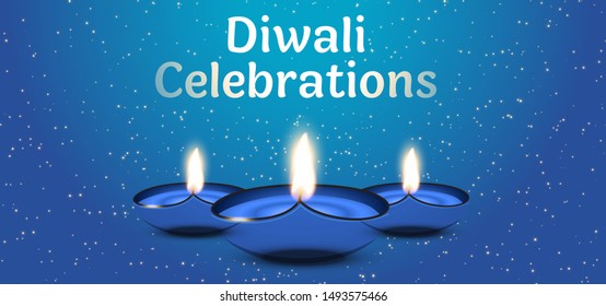 Diwali celebrations abstract vector background