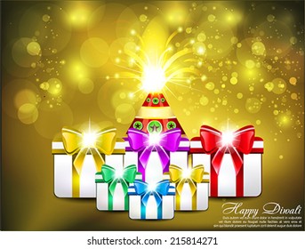 Diwali Cracker Background vector illustration 