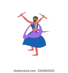 Diwali Dance, Diwali, Hindu, Indian Symbol Illustration