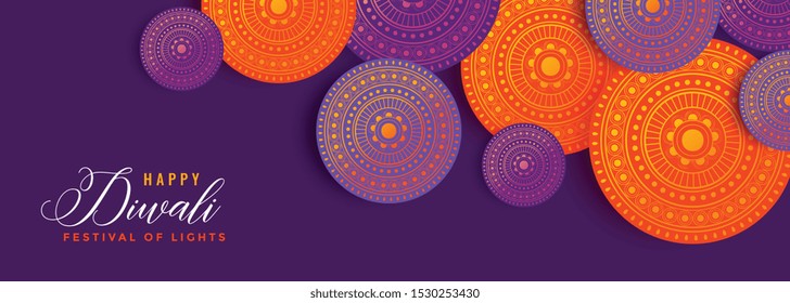 diwali decoration banner with lovely colors