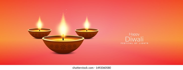 Diwali, Deepavali or Dipavali the festival of lights india color Background