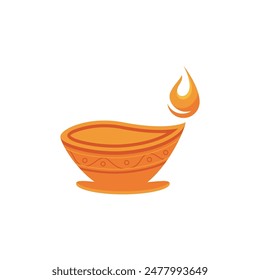 Diwali or deepavali elements flat design vector