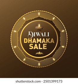 Diwali dhamaka offer vector for graphic design, web banner, banner design.