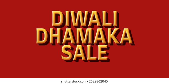 Diwali Dhamaka Saletext Editable effect, Happy Diwali text design, Diwali Festival vector, Deepavali design