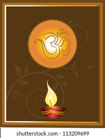 Diwali diya greeting