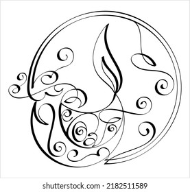 Diwali Diya Pen Ink Style Sketch Greeting, Festival Of Light, Symbolic Victory Of Light Over Darkness, Good Over Evil Vector Art Illustration