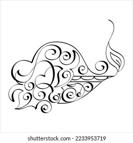 Diwali Diya Pen Ink Style Sketch Greeting, Festival Of Light, Symbolic Victory Of Light Over Darkness, Good Over Evil Vector Art Illustration